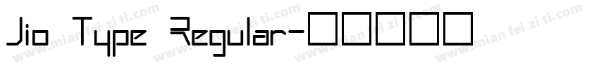 Jio Type Regular字体转换